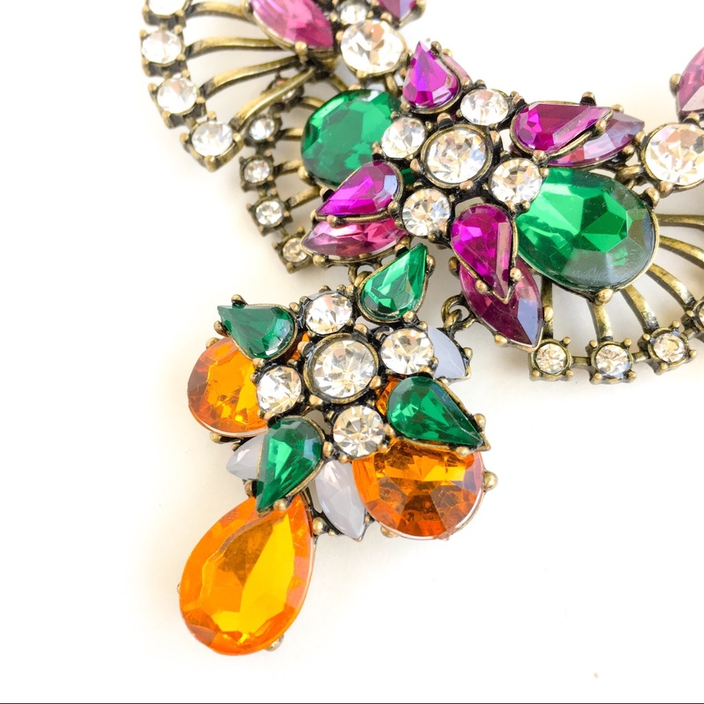 Jcrew vintage crystal statement necklace - Picture 4 of 6